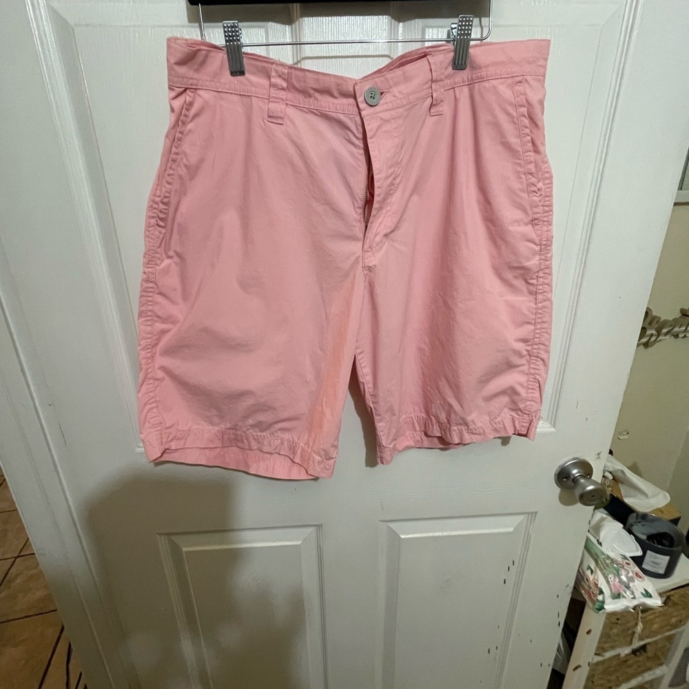 Columbia Pink Flat Front Shorts